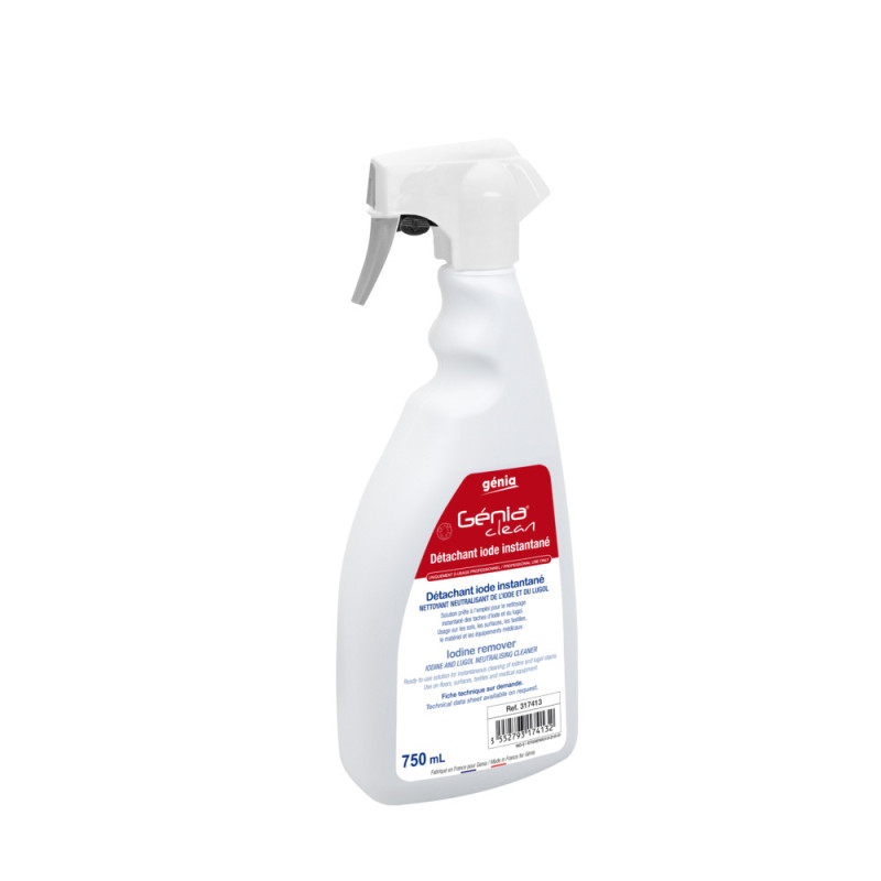 GÉNIA CLEAN
Détachant iode instantané