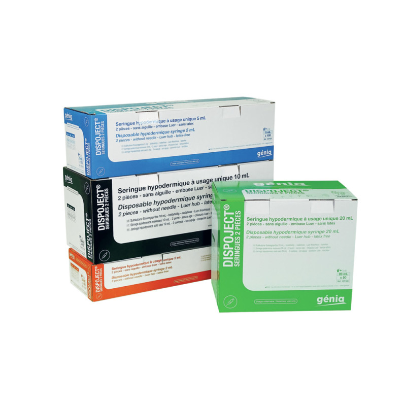 DISPOJECT® 
SERINGUES 2 PIÈCES