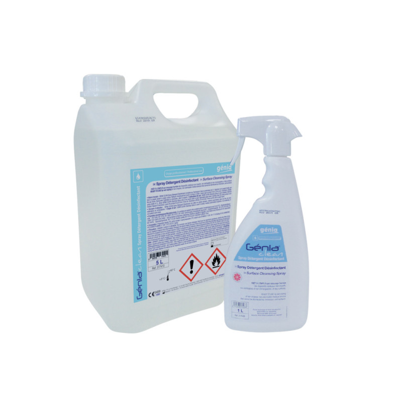 GÉNIA CLEAN
Spray détergent désinfectant TP2