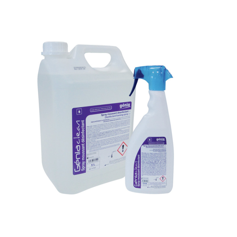 GÉNIA CLEAN
Spray moussant désinfectant TP2, TP4